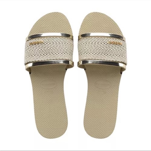 Havaianas Shoes - Havaianas Trancoso slides tan - Women's 7/8